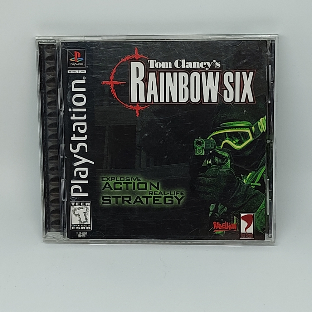 Vintage Tom Clancy's Rainbow Six Video Game Sony PlayStation 1 Black Label Ed